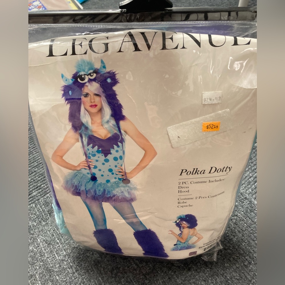 Leg Avenue “Polka Dotty” monster costume women’s size XS. Halloween Costume.